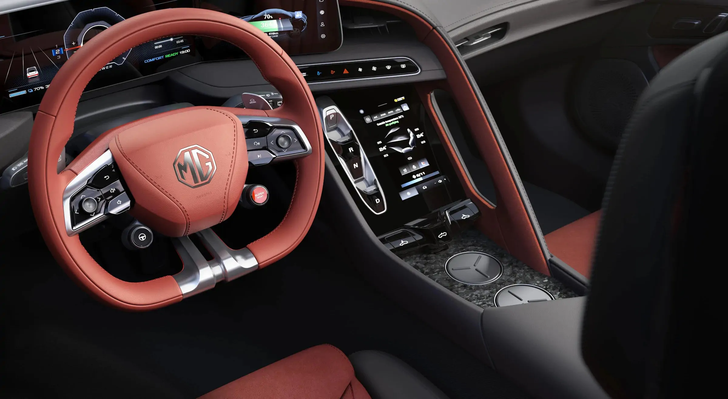 MG de Willermin - MG Cyberster - vue intérieur